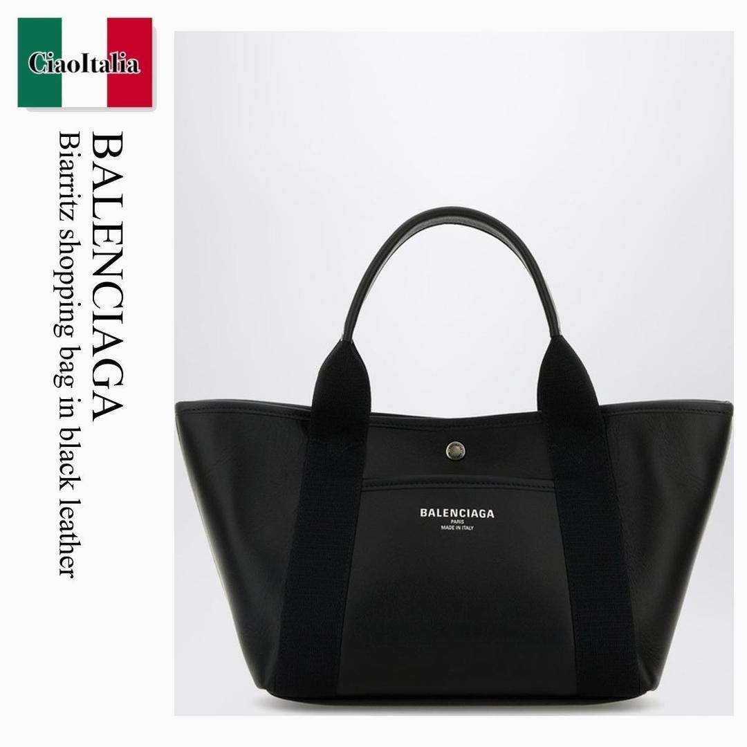 【数量限定・在庫限り・早い者勝ち!】 バレンシアガ / かばん / カバン / Balenciaga Biarritz Shopping Bag In Black Leather / 810981 2ABGW / 810981 2ABGW 1000 / 8109812ABGW1000 / トートバッグ|Ciao Italia