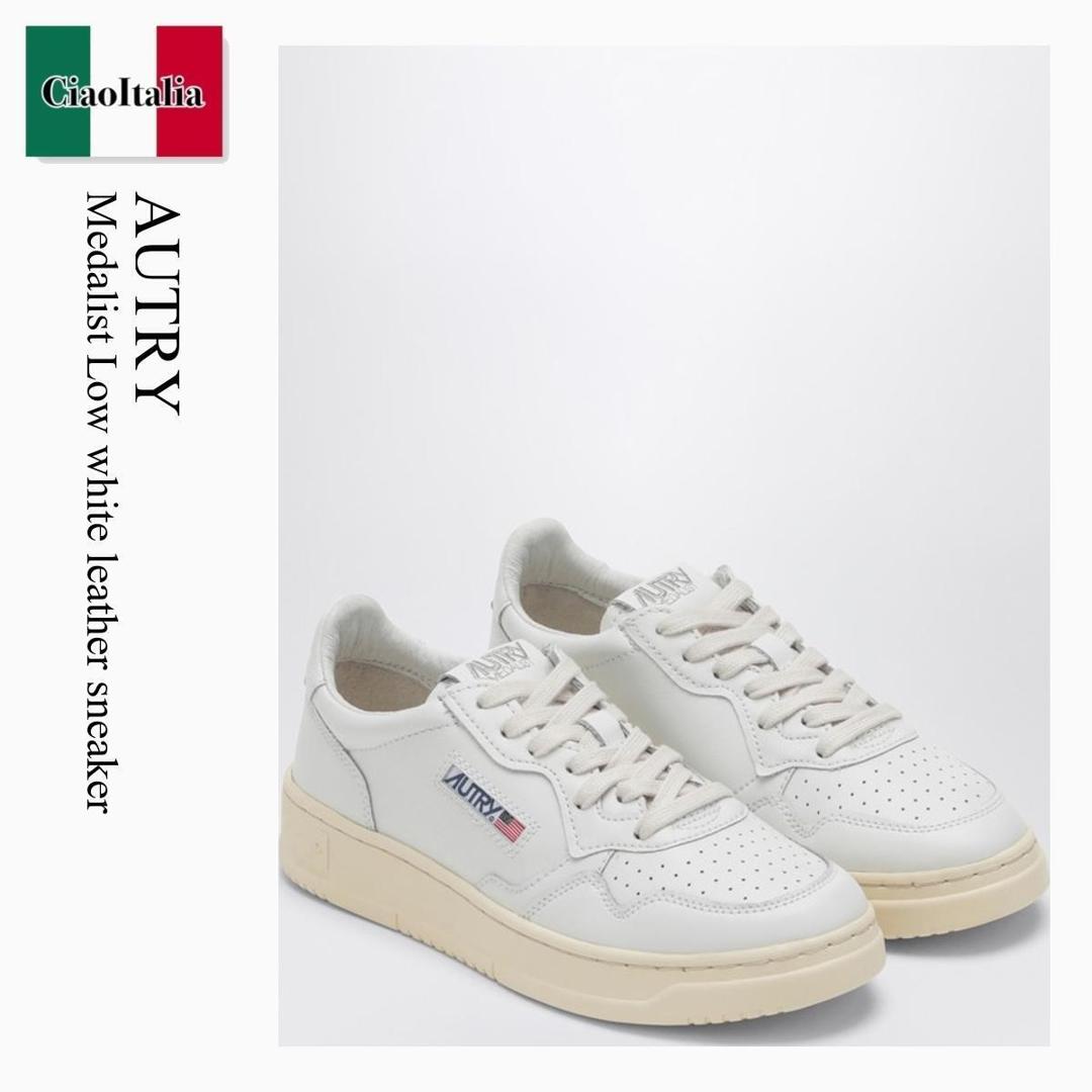 【寸法押さえる・店卸し資産境界線・早め者制覇！】 オートリー / Autry Medalist Low White Leather Sneaker / AULWLL15 / AULWLL15 LL15 / AULWLL15LL15 / スニーカー