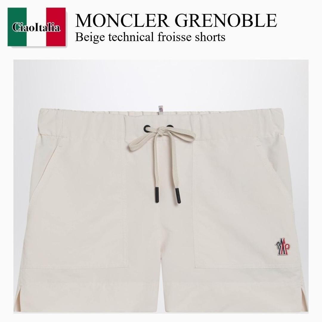 【数量限定・在庫限り・早い者勝ち！】 モンクレール / Moncler Grenoble Beige Technical Froisse Shorts / 2B000 050 / 2B000 05597SL 050 / 2B00005597SL050 / ショートパンツ 36,369円