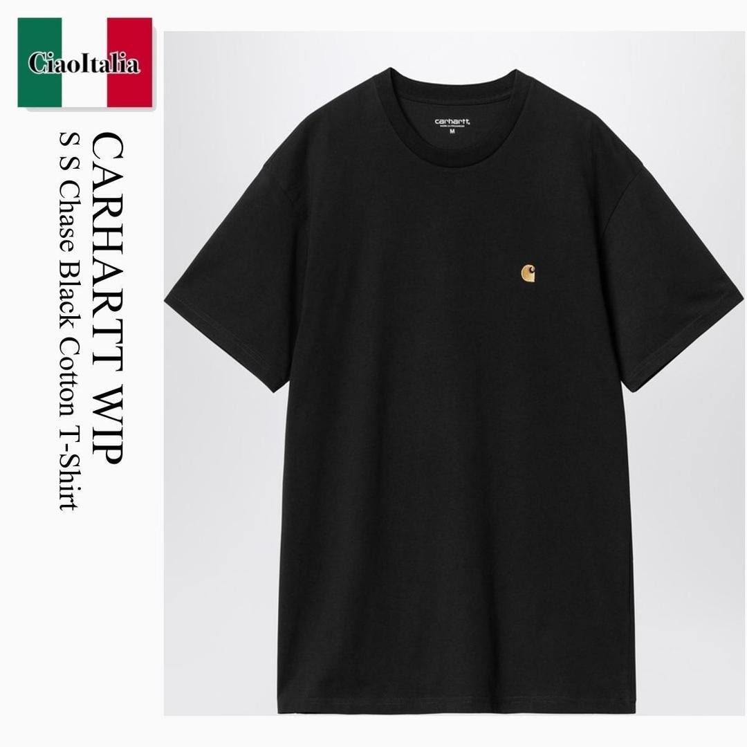 【数量限定・在庫限り・早い者勝ち！】 カーハート / Carhartt Wip S S Chase Black Cotton T-Shirt / I026391 / I026391 00FXX / I02639100FXX / Tシャツ・カットソー