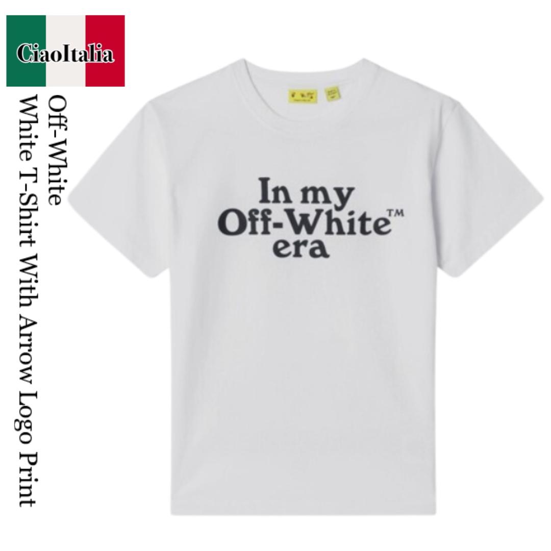 【数量限定・在庫限り・早い者勝ち！】 オフホワイト / Off-White White T-Shirt With Arrow Logo Print / OBAA002S26JER007 / OBAA002S26JER007 1000 / OBAA002S26JER0071000 / キッズ用トップス
