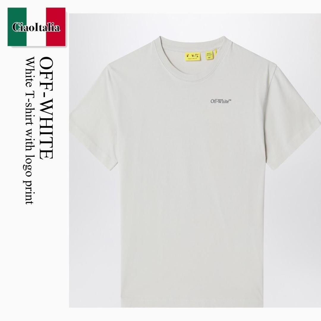 【数量限定・在庫限り・早い者勝ち！】 オフホワイト / Off-White White T-Shirt With Logo Print / OBAA002S26JER00B / OBAA002S26JER00B 0050 / OBAA002S26JER00B0050 / キッズ用トップス
