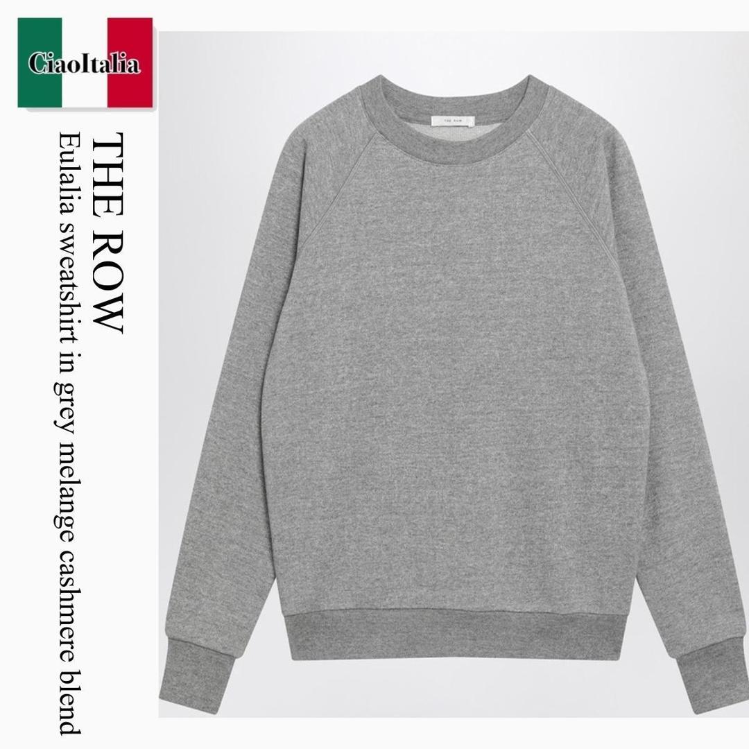 【数量限定・在庫限り・早い者勝ち！】 ザ・ロウ / The Row Eulalia Sweatshirt In Grey Melange Cashmere Blend / 10674K628 / 10674K628 GYM / 10674K628GYM / パーカー・フーディ