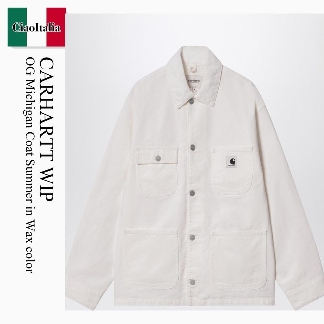 【量目押さえる・店卸し資産極限点・早め者制勝！】 鉄道車両ハート形 / Carhartt Wip Og Michigan Coat Summer In Wax Color / I031570 / I031570 0DJ02 / I0315700DJ02 / 厚地の外套