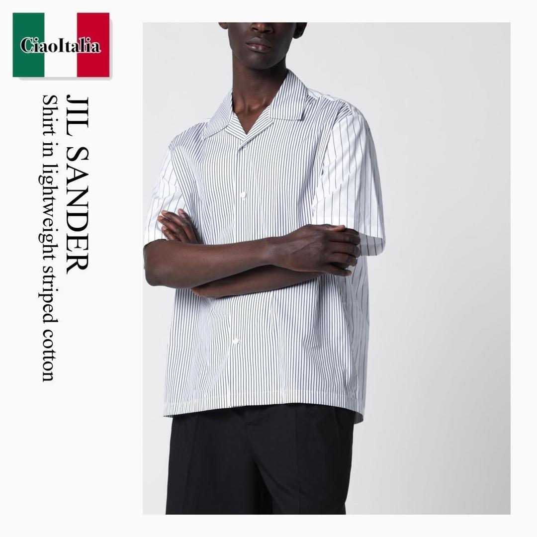 【寸法押さえる・店卸し資産境界線・早め者制覇！】 ジルサンダー / Jil Sander Shirt In Lightweight Striped Cotton / J22DL0365 J45329 / J22DL0365 J45329 154 / J22DL0365J45329154 / プルオーバー