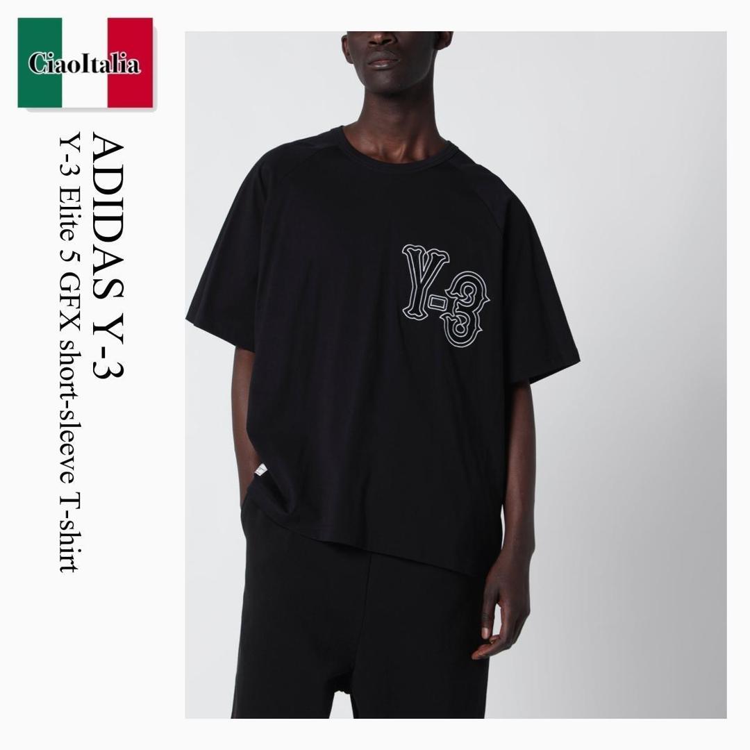 【数量限定・在庫限り・早い者勝ち！】 Y-3 / Adidas Y-3 Y-3 Elite 5 Gfx Short-Sleeve T-Shirt / KQ9307 / KQ9307 BLK / KQ9307BLK / Tシャツ・カットソー