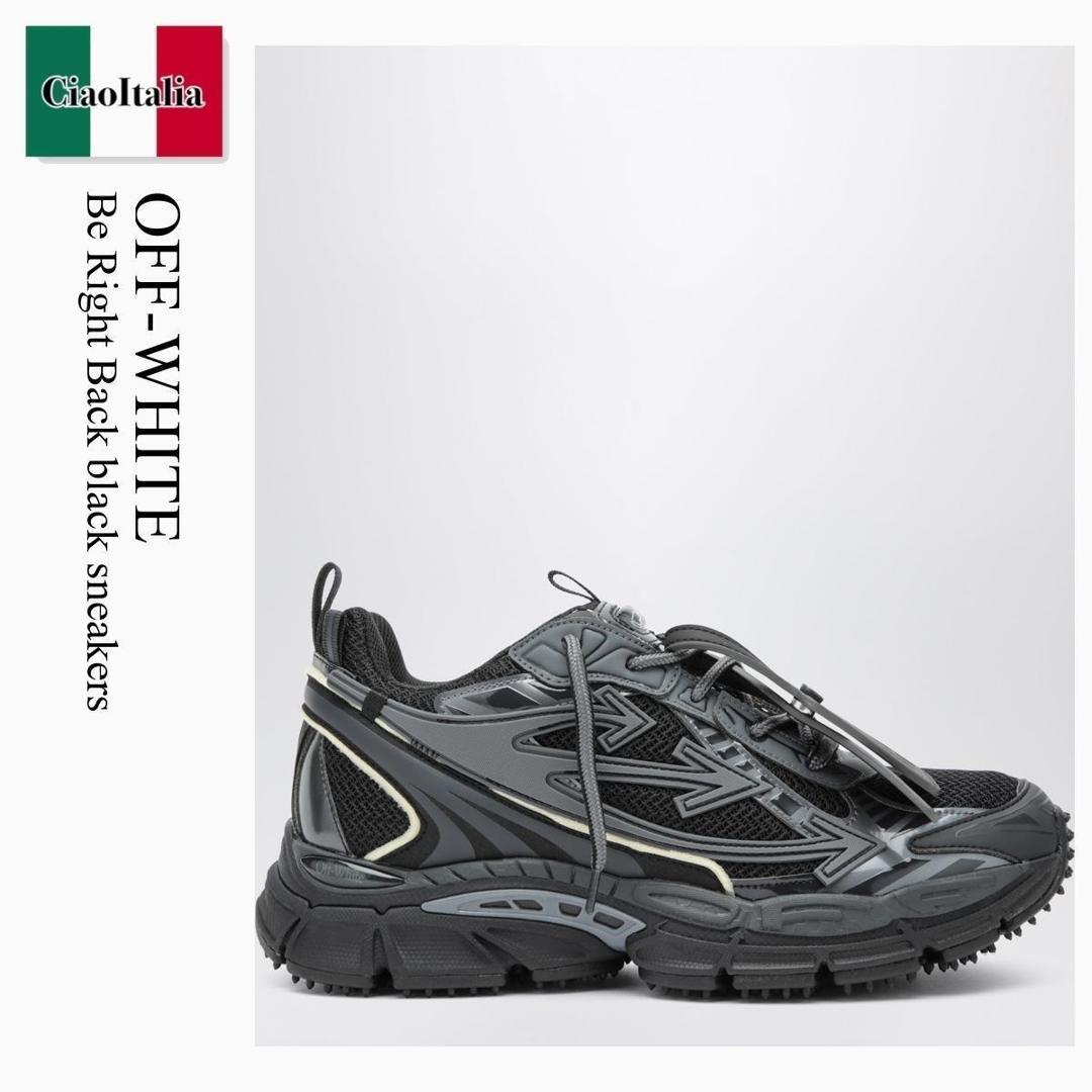 【数量限定・在庫限り・早い者勝ち！】 オフホワイト / Off-White Be Right Back Black Sneakers / OMIA295C99FAB001 / OMIA295C99FAB001 1010 / OMIA295C99FAB0011010 / スニーカー