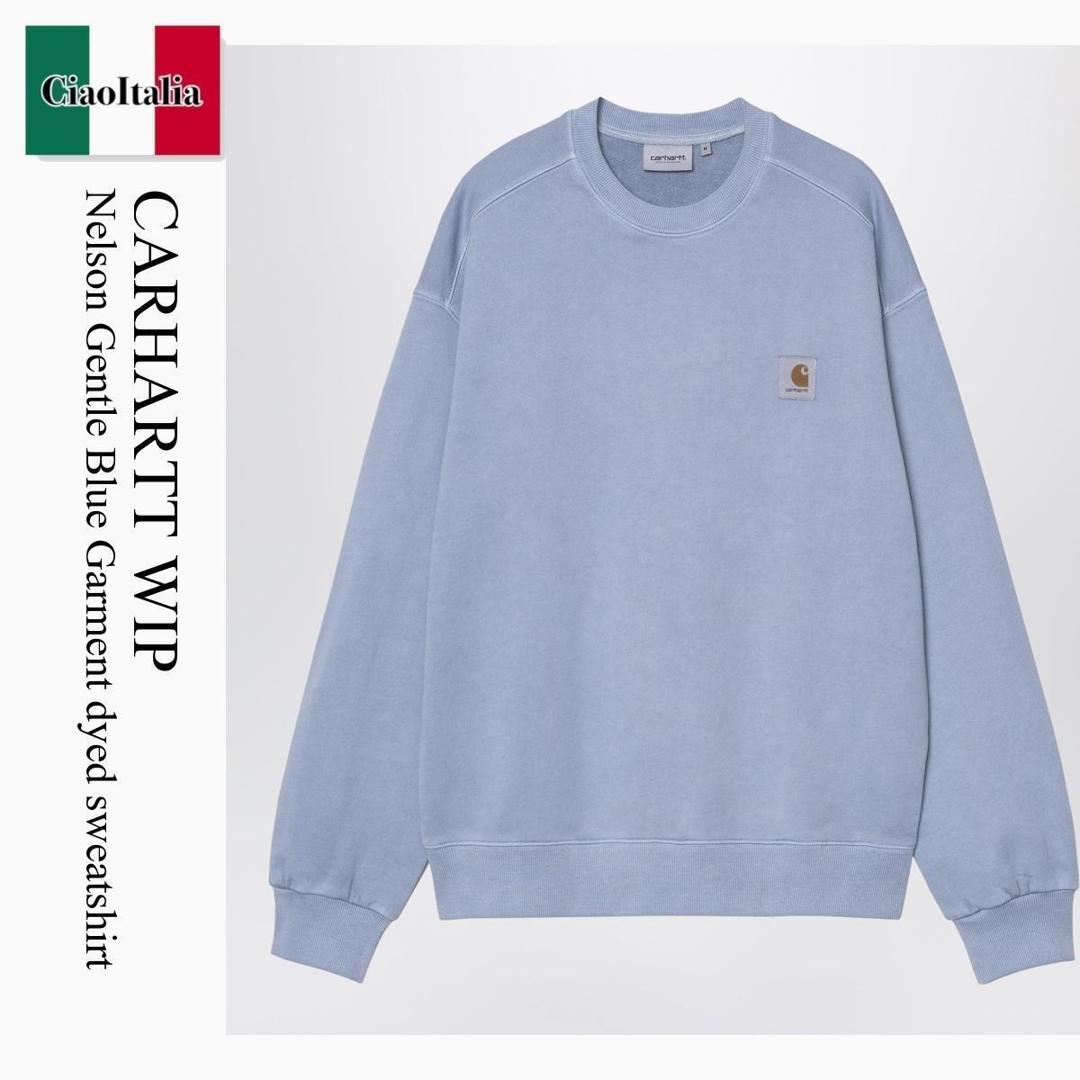 【数量限定・在庫限り・早い者勝ち！】 カーハート / Carhartt Wip Nelson Gentle Blue Garment Dyed Sweatshirt / I029957 / I029957 3HXGD / I0299573HXGD / スウェット・トレーナー
