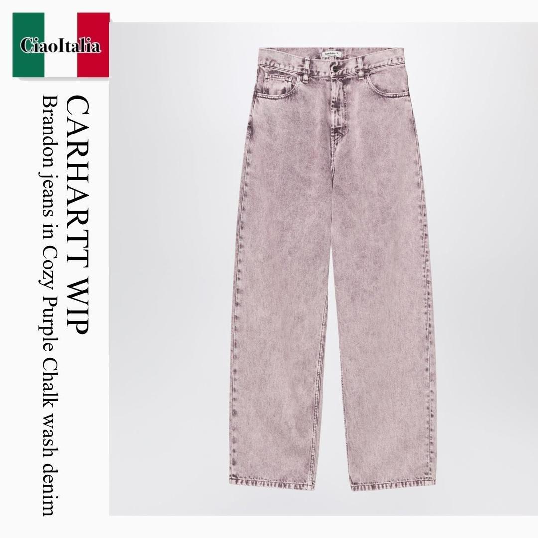 【数量限定・在庫限り・早い者勝ち！】 カーハート / Carhartt Wip Brandon Jeans In Cozy Purple Chalk Wash Denim / I033746 / I033746 3J15F / I0337463J15F / デニム・ジーパン