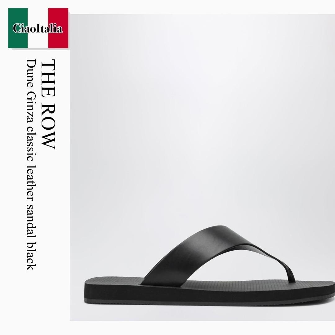【寸法押さえる・店卸し資産境界線・早め者制覇！】 ザ・ロウ / The Row Dune Ginza Classic Leather Sandal Black / F1839L825 / F1839L825 BLK / F1839L825BLK / サンダル・ミュール