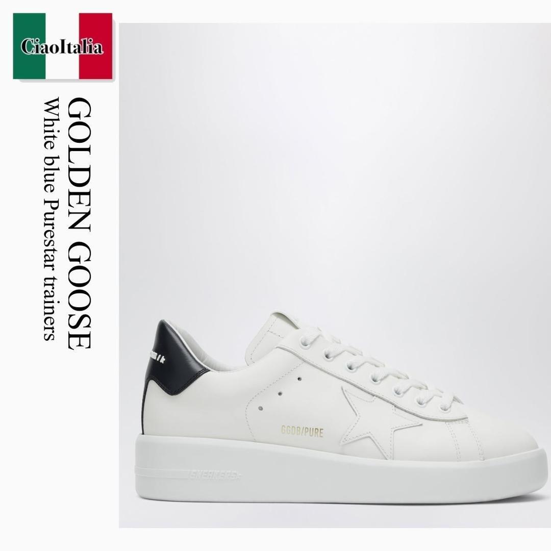 【数量限定・在庫限り・早い者勝ち！】 ゴールデングース / Golden Goose White Blue Purestar Trainers / GMF00197 F004161 / GMF00197 F004161 10793 / GMF00197F00416110793 / スニーカー