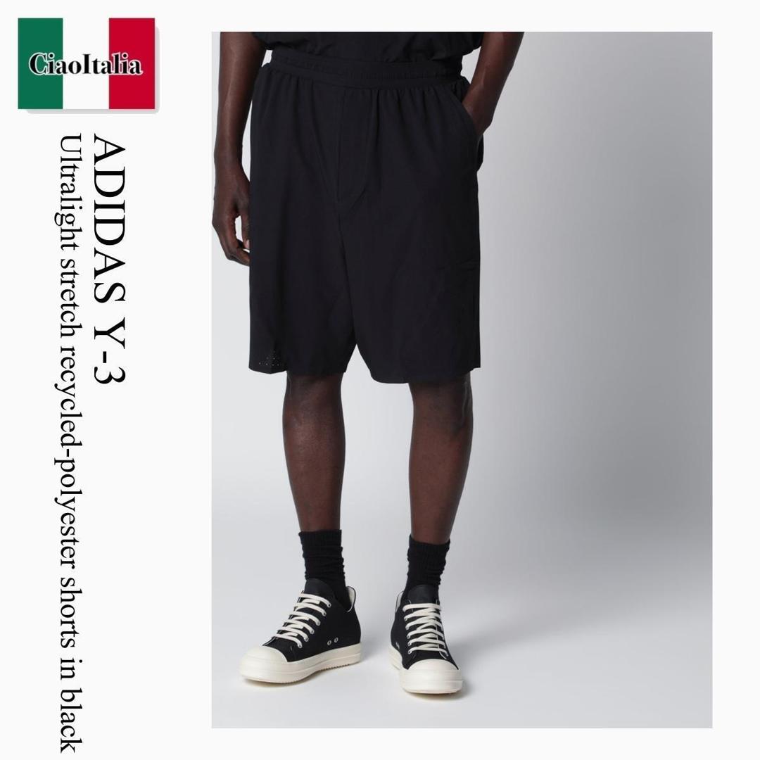 【数量限定・在庫限り・早い者勝ち！】 Y-3 / Adidas Y-3 Ultralight Stretch Recycled-Polyester Shorts / KF6045 / KF6045 BLK / KF6045BLK / ハーフ・ショートパンツ