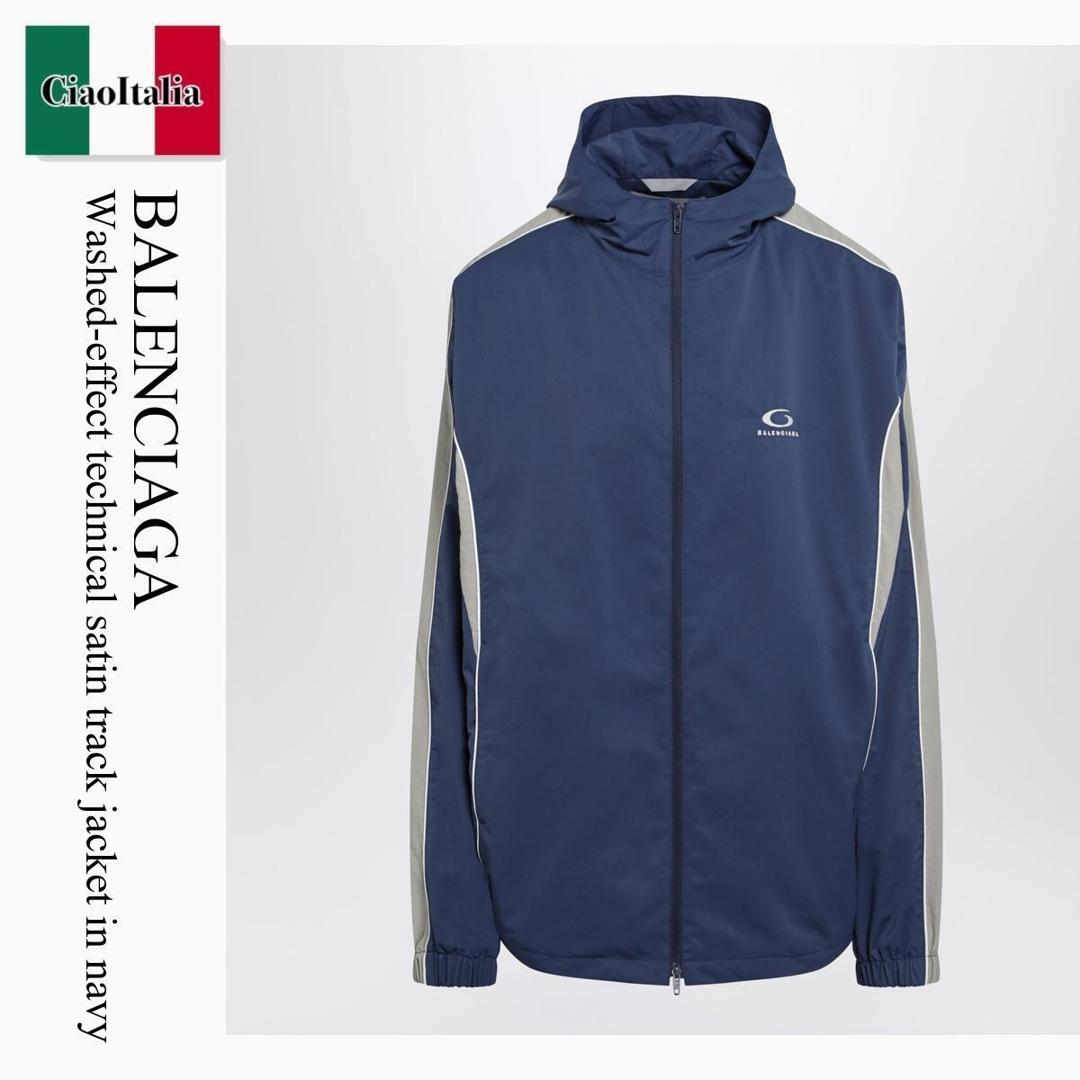 【数量限定・在庫限り・早い者勝ち！】 バレンシアガ / Balenciaga Washed-Effect Technical Satin Track Jacket / 871265 TUO13 / 871265 TUO13 4140 / 871265TUO134140 / ブルゾン｜Ciao Italia