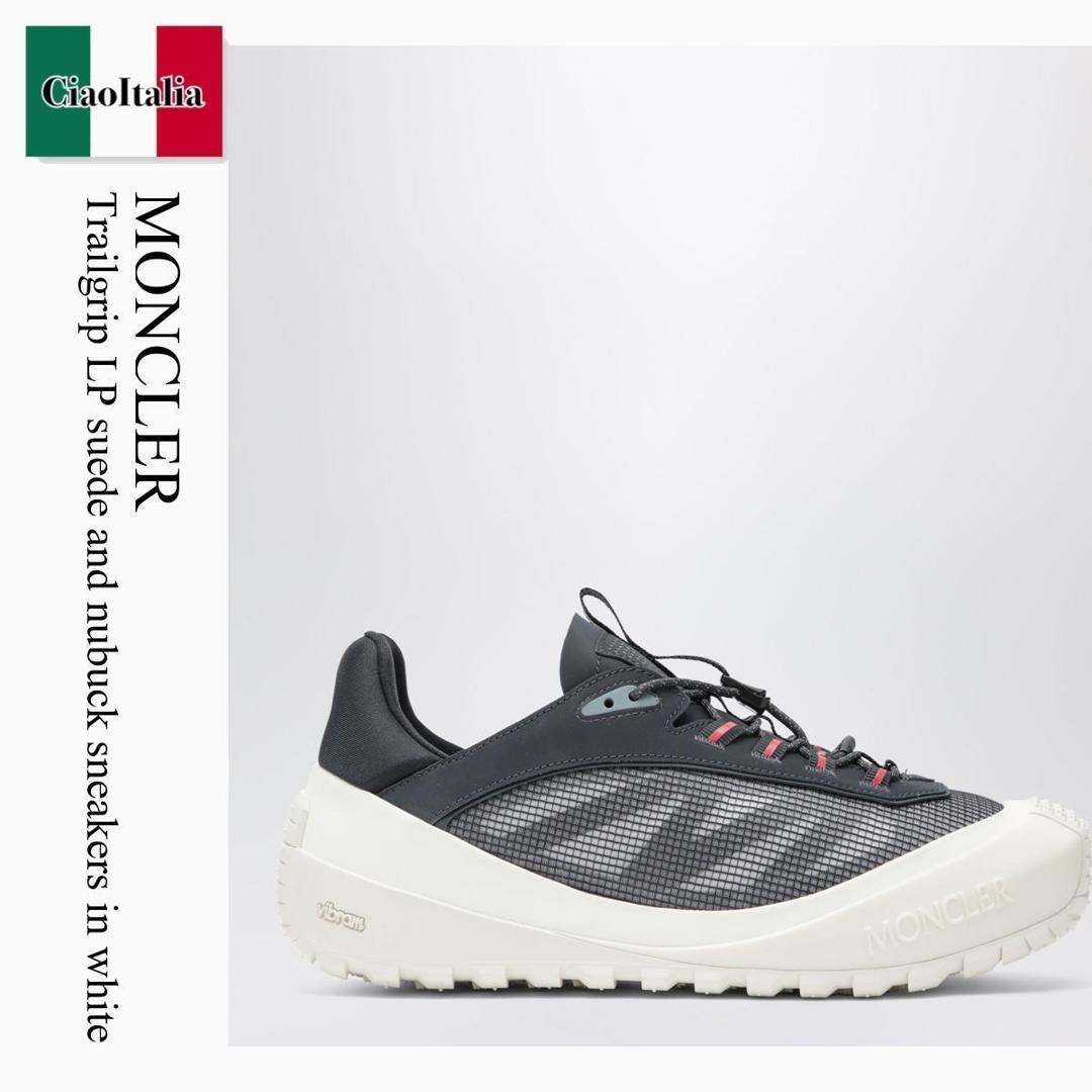 【数量限定・在庫限り・早い者勝ち！】 モンクレール / Moncler Trailgrip Lp Suede And Nubuck Sneakers In White / 4M002 P70 / 4M002 90M8467 P70 / 4M00290M8467P70 / スニーカー