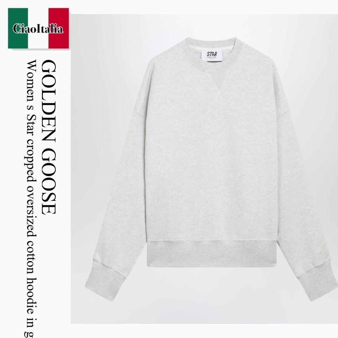 【量目押さえる・店卸し資産極限点・早め者制勝！】 ゴールデングース / Golden Goose Women S Star Cropped Oversized Cotton Hoodie In / GWP02699 P002514 / GWP02699 P002514 60665 / GWP02699P00251460665 / スウェット・トレーナー