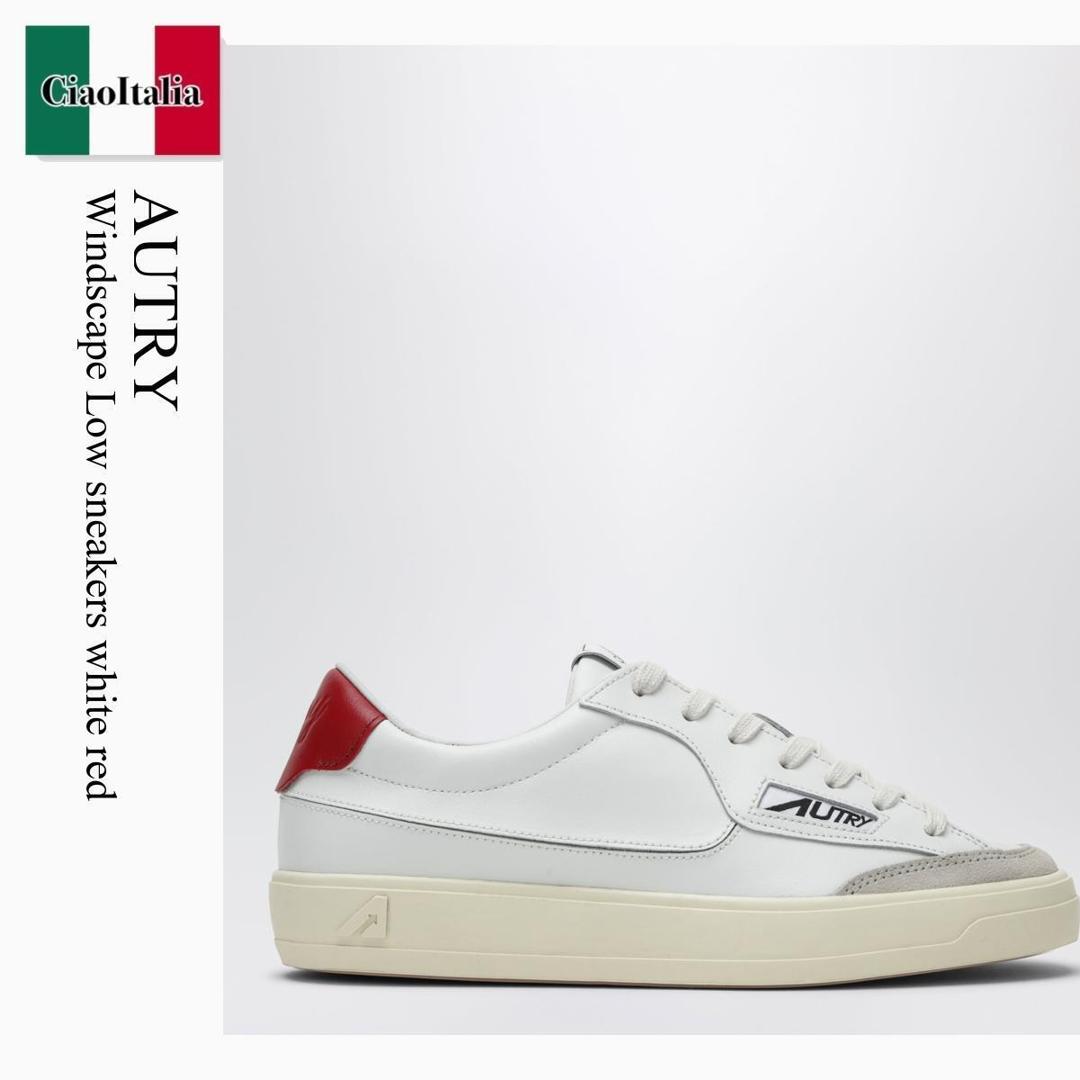 【分量制限事項・店卸し資産区分け・早め者白星！】 オートリー / Autry Windscape Low Sneakers White Red / SCLMUK07 / SCLMUK07 UK07 / SCLMUK07UK07 / スニーカー