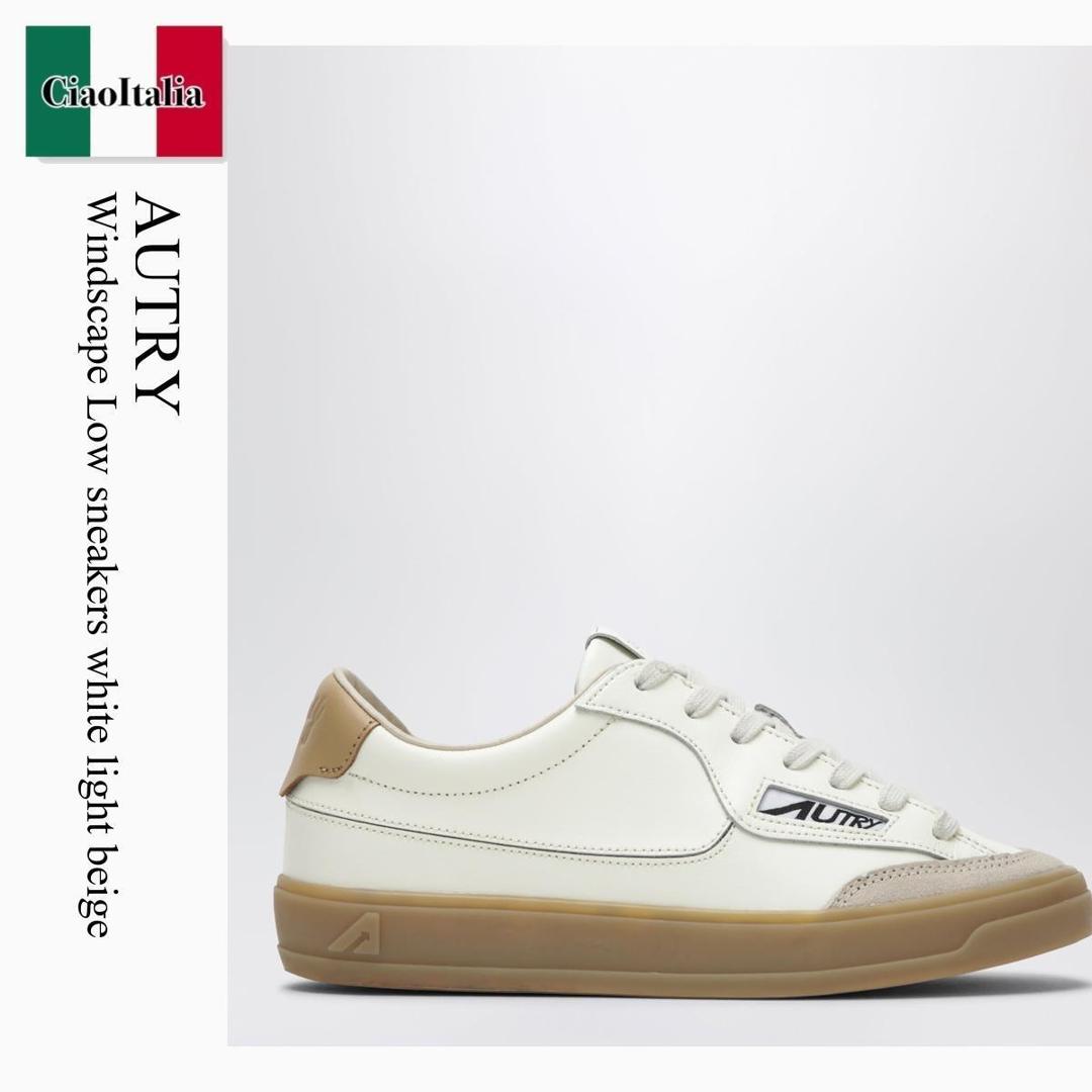 【分量制限事項・店卸し資産区分け・早め者白星！】 オートリー / Autry Windscape Low Sneakers White Light Beige / SCLWUK08 / SCLWUK08 UK08 / SCLWUK08UK08 / スニーカー