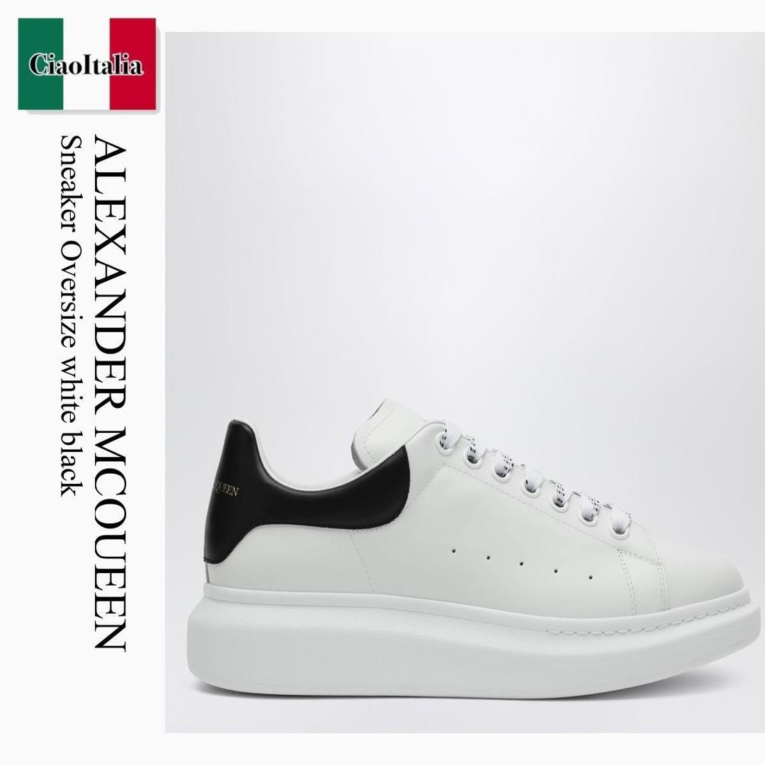 【寸法押さえる・店卸し資産境界線・早め者制覇！】 アレキサンダー・マックイーン / Alexander Mcqueen Sneaker Oversize White Black / 553680 WIAIG / 553680 WIAIG 9061 / 553680WIAIG9061 / スニーカー