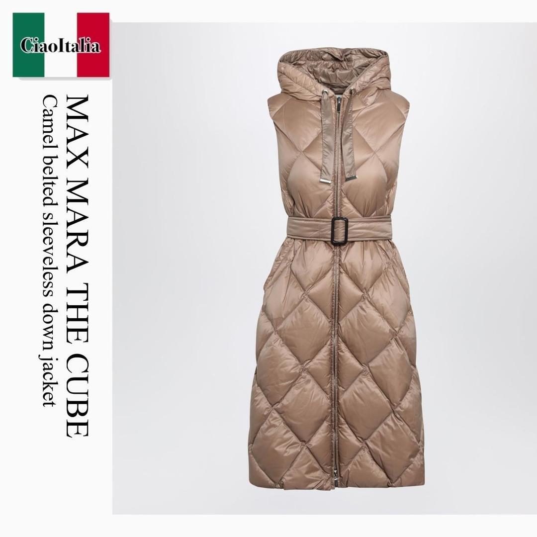 【数量限定・在庫限り・早い者勝ち！】 マックスマーラ / Max Mara The Cube Camel Belted Sleeveless Down Jacket / TREGIL / TREGIL 040 / TREGIL040 / ダウンジャケット・コート｜Ciao Italia
