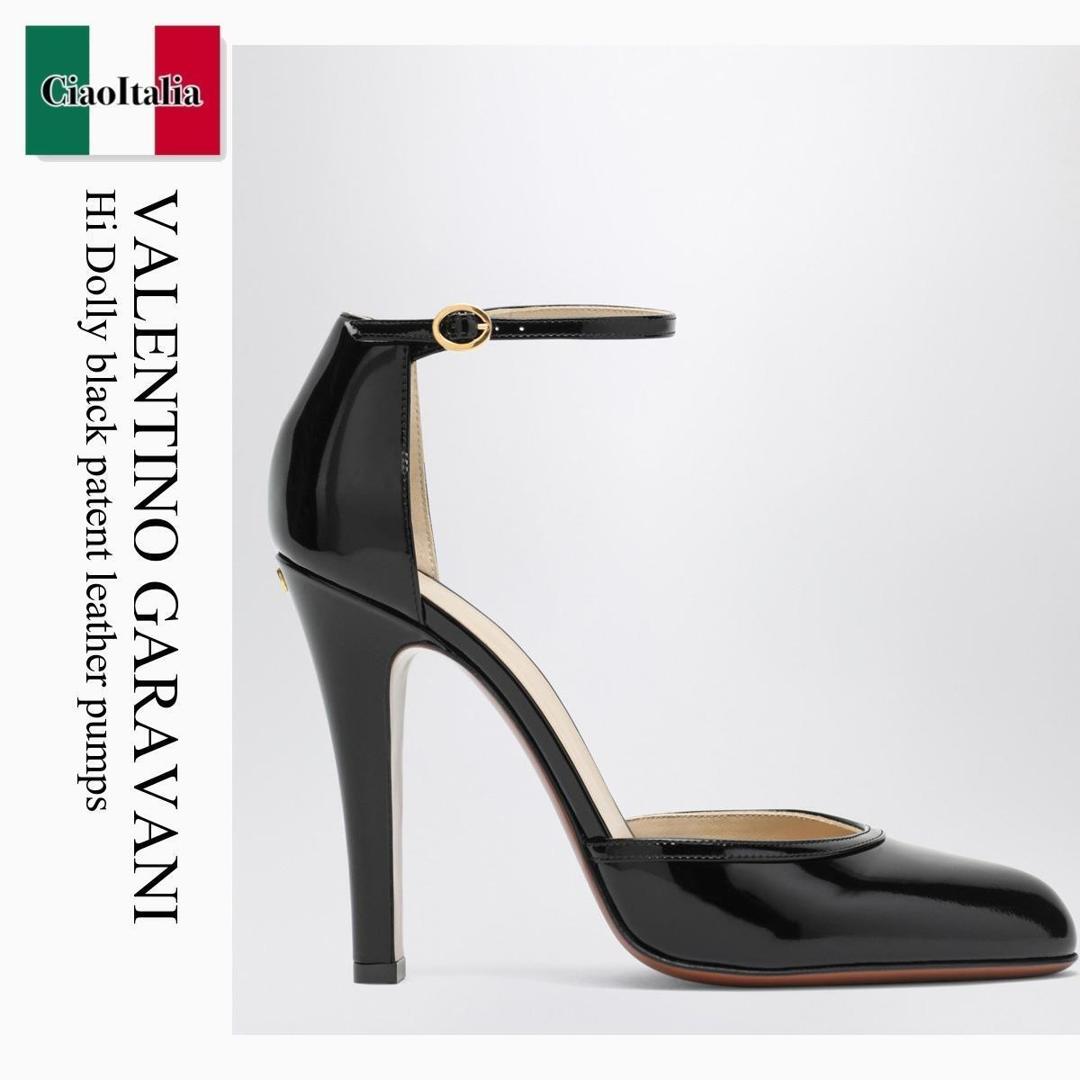 【寸法押さえる・店卸し資産境界線・早め者制覇！】 バレンチノ / Valentino Garavani Hi Dolly Black Patent Leather Pumps / 7W2S0MI2ZJM / 7W2S0MI2ZJM 0NO / 7W2S0MI2ZJM0NO / パンプス
