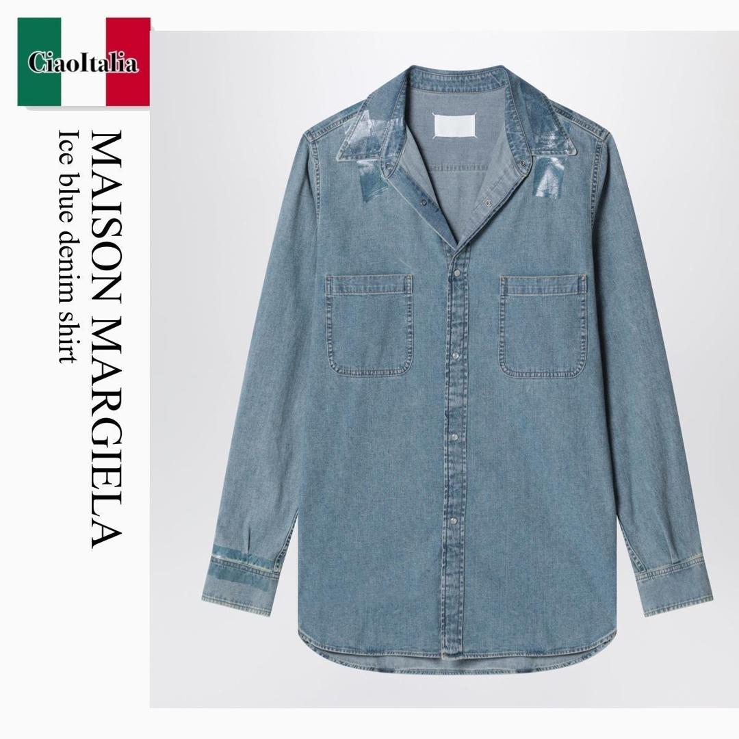 【寸法押さえる・店卸し資産境界線・早め者制覇！】 住み家 マルジェラ / Maison Margiela Ice Blue Denim Shirt / S67DT0025S30815 / S67DT0025S30815 968 / S67DT0025S30815968 / プルオーバー