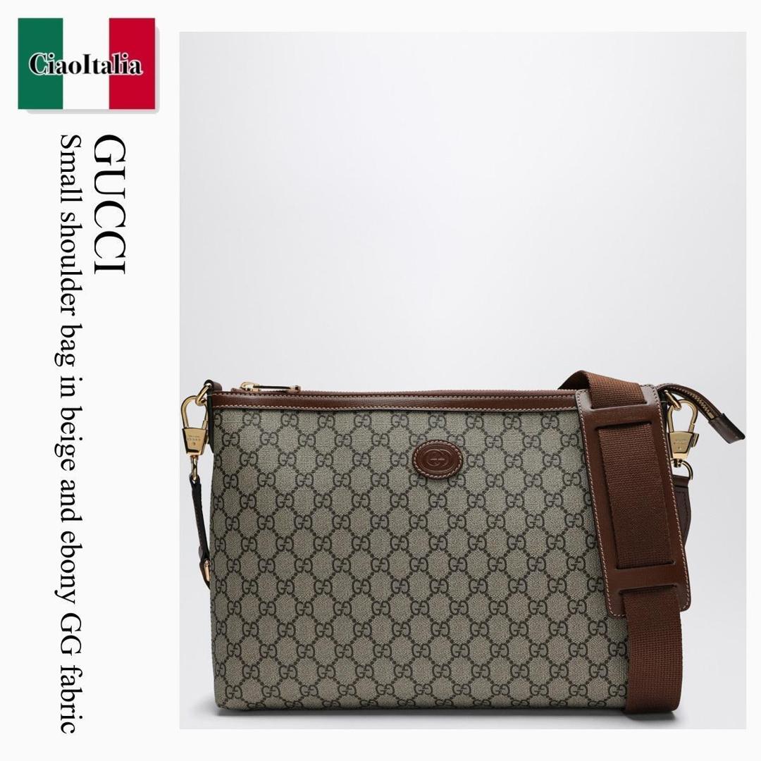 【寸法押さえる・店卸し資産境界線・早め者制覇！】 グッチ / かばん / 袋 / Gucci Small Shoulder Bag In Beige And Ebony Gg Fabric / 792084 92THG / 792084 92THG 8563 / 79208492THG8563 / ショルダーバッグ