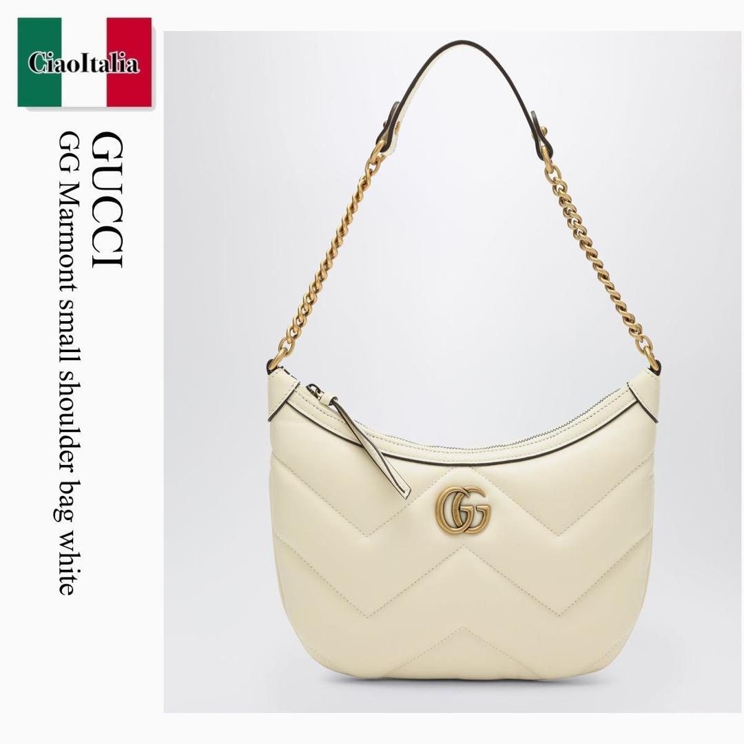 【量目押さえる・店卸し資産極限点・早め者制勝！】 グッチ / かばん / 嚢 / Gucci Gg Marmont Small Shoulder Bag White / 777263 AAC74 / 777263 AAC74 9206 / 777263AAC749206 / ショルダーバッグ・ポシェット