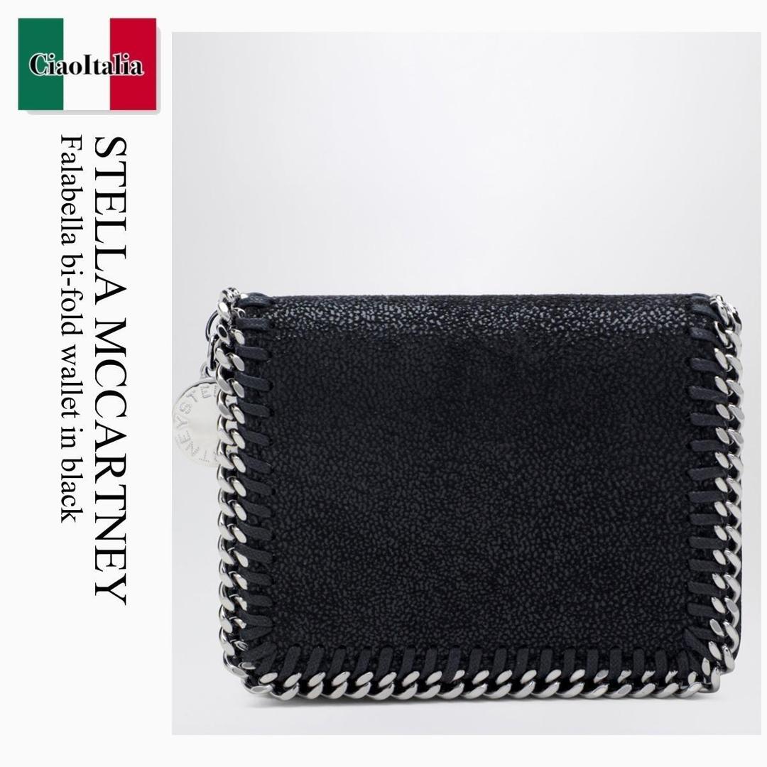 【量目制限事項・店卸し資産区分線・早め者戦勝！】 ステラ・マッカートニー / Stella Mccartney Falabella Bi-Fold Wallet In Black / 7P0085 W9132 / 7P0085 W9132 1000 / 7P0085W91321000 / 折りたたみ札入れ メンズ財布-財布・ケース-バッグ・小物・ブランド雑貨