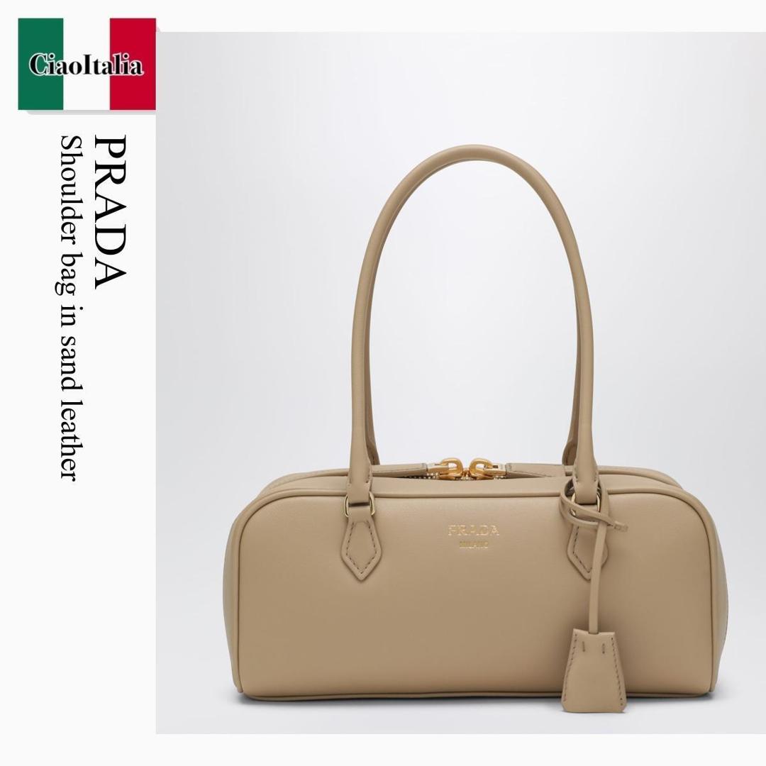 【寸法押さえる・店卸し資産境界線・早め者制覇！】 プラダ / かばん / 袋 / Prada Shoulder Bag In Sand Leather / 1BB170 F0036 / 1BB170 OOO2CYS F0036 / 1BB170OOO2CYSF0036 / ショルダーバッグ・ポシェット