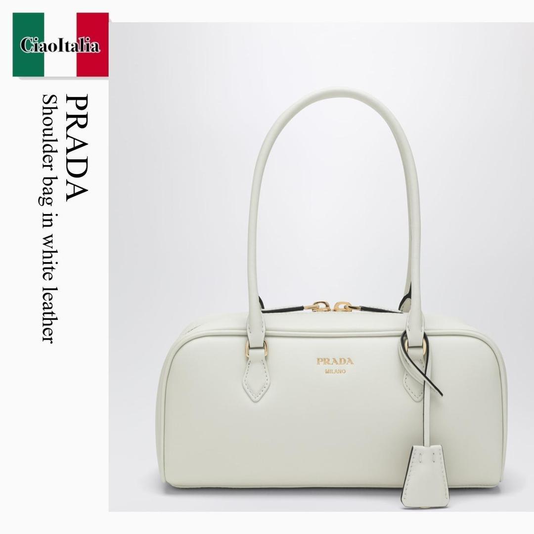 【寸法押さえる・店卸し資産境界線・早め者制覇！】 プラダ / かばん / 袋 / Prada Shoulder Bag In White Leather / 1BB170 F0PG7 / 1BB170 OOO2CYS F0PG7 / 1BB170OOO2CYSF0PG7 / ショルダーバッグ・ポシェット