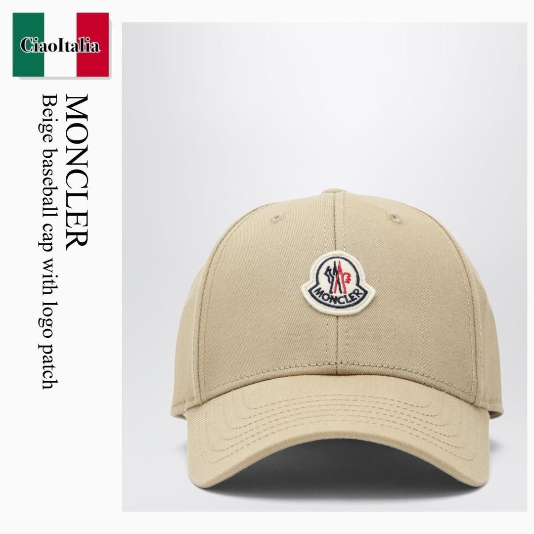 【分量制限事項・店卸し資産区分け・早め者白星！】 モンク線路 / Moncler Beige Baseball Cap With Logo Patch / 3B000 209 / 3B000 0804863 209 / 3B0000804863209 / 旗がしら
