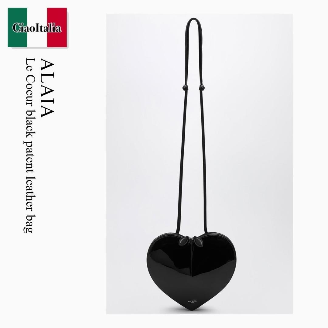 【数量限定・在庫限り・早い者勝ち!】 アズディンアライア / かばん / カバン / Alaia Le Coeur Black Patent Leather Bag / AA1P003CA189 / AA1P003CA189 999 / AA1P003CA189999 / ショルダーバッグ・ポシェット|Ciao Italia