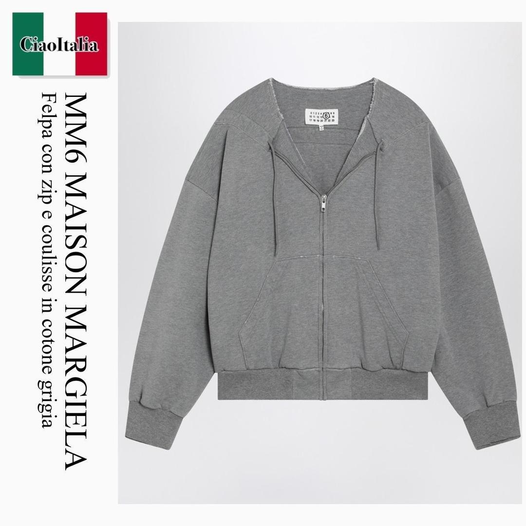 【分量制限事項・店卸し資産区分け・早め者白星！】 MM6 / Mm6 Maison Margiela Felpa Con Zip E Coulisse / S52HG0041S25337 / S52HG0041S25337 853M / S52HG0041S25337853M / スウェット・トレーナー