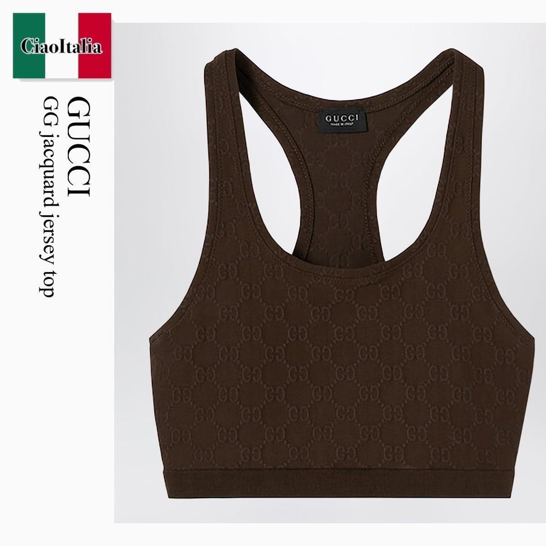 【寸法押さえる・店卸し資産境界線・早め者制覇！】 グッチ / Gucci Gg Jacquard Jersey Top / 865010 XUAO2 / 865010 XUAO2 2533 / 865010XUAO22533 / トップス余分の物