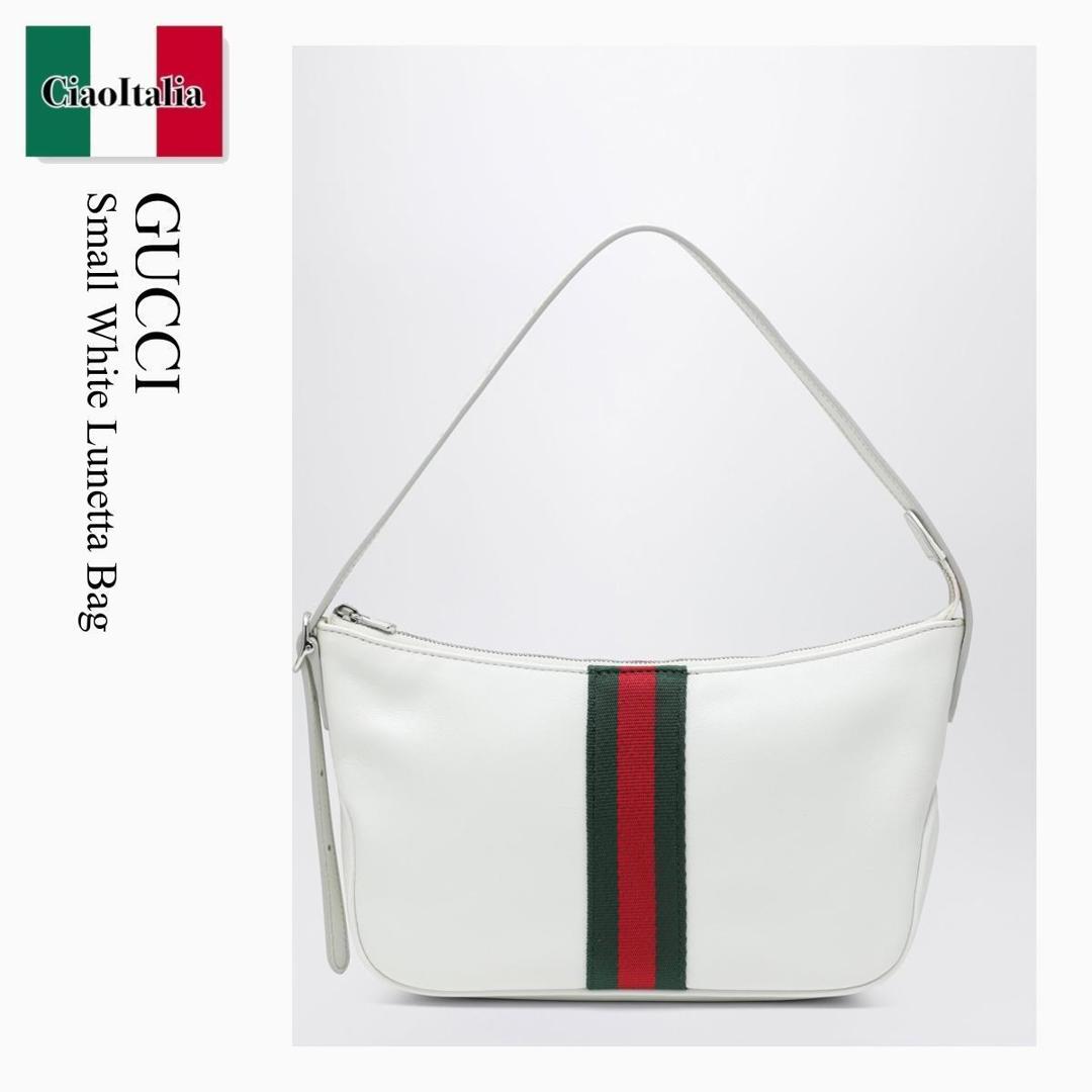 【物量制限事項・店卸し資産極限点・早め者制覇！】 グッチ / かばん / 鞄 / Gucci Small White Lunetta Bag / 863406 AAGF7 / 863406 AAGF7 9251 / 863406AAGF79251 / ショルダーバッグ