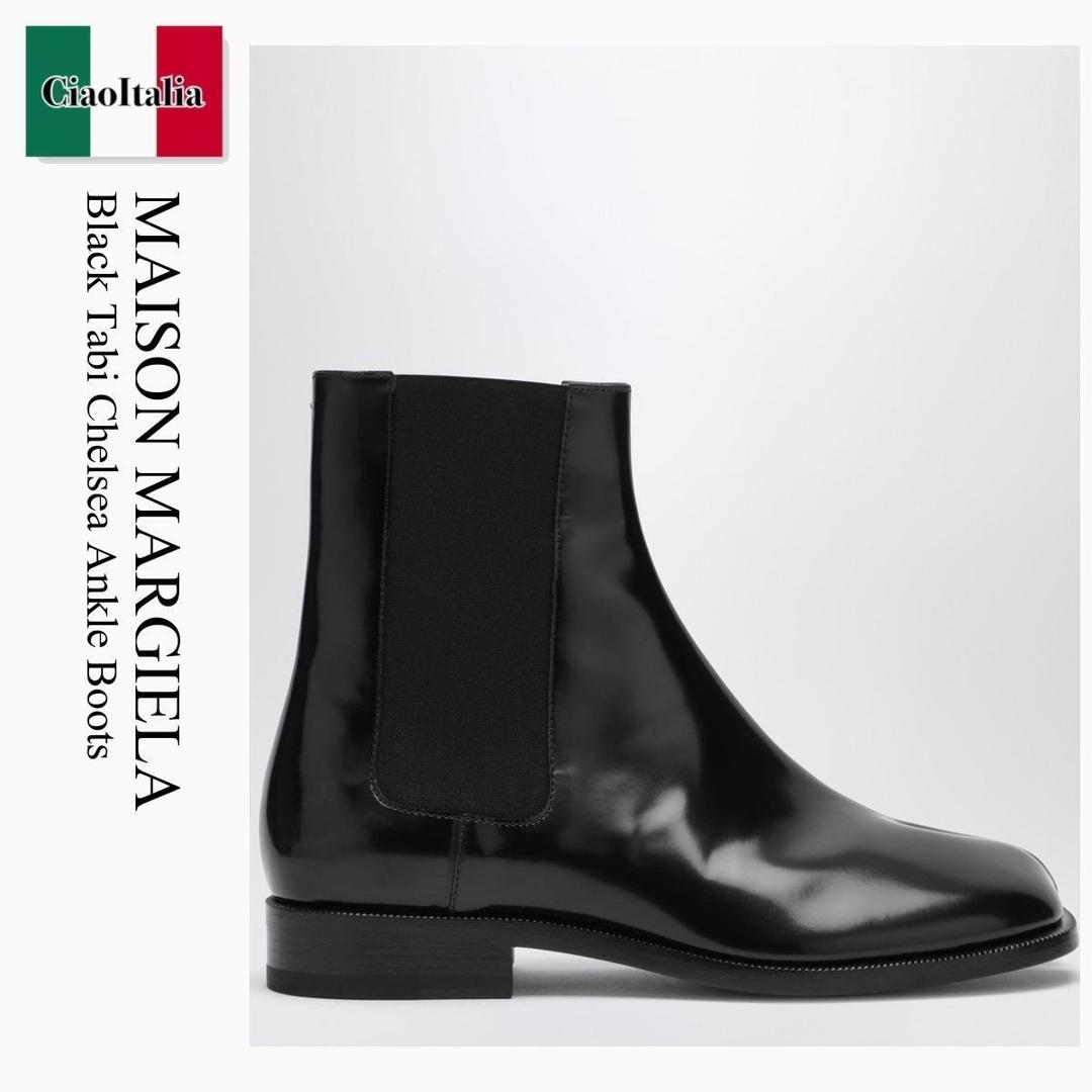 【物量制限事項・店卸し資産極限点・早め者制覇！】 棲み家 マルジェラ / Maison Margiela Black Tabi Chelsea Ankle Boots / S57WU0150P3827 / S57WU0150P3827 H8396 / S57WU0150P3827H8396 / ブーツ