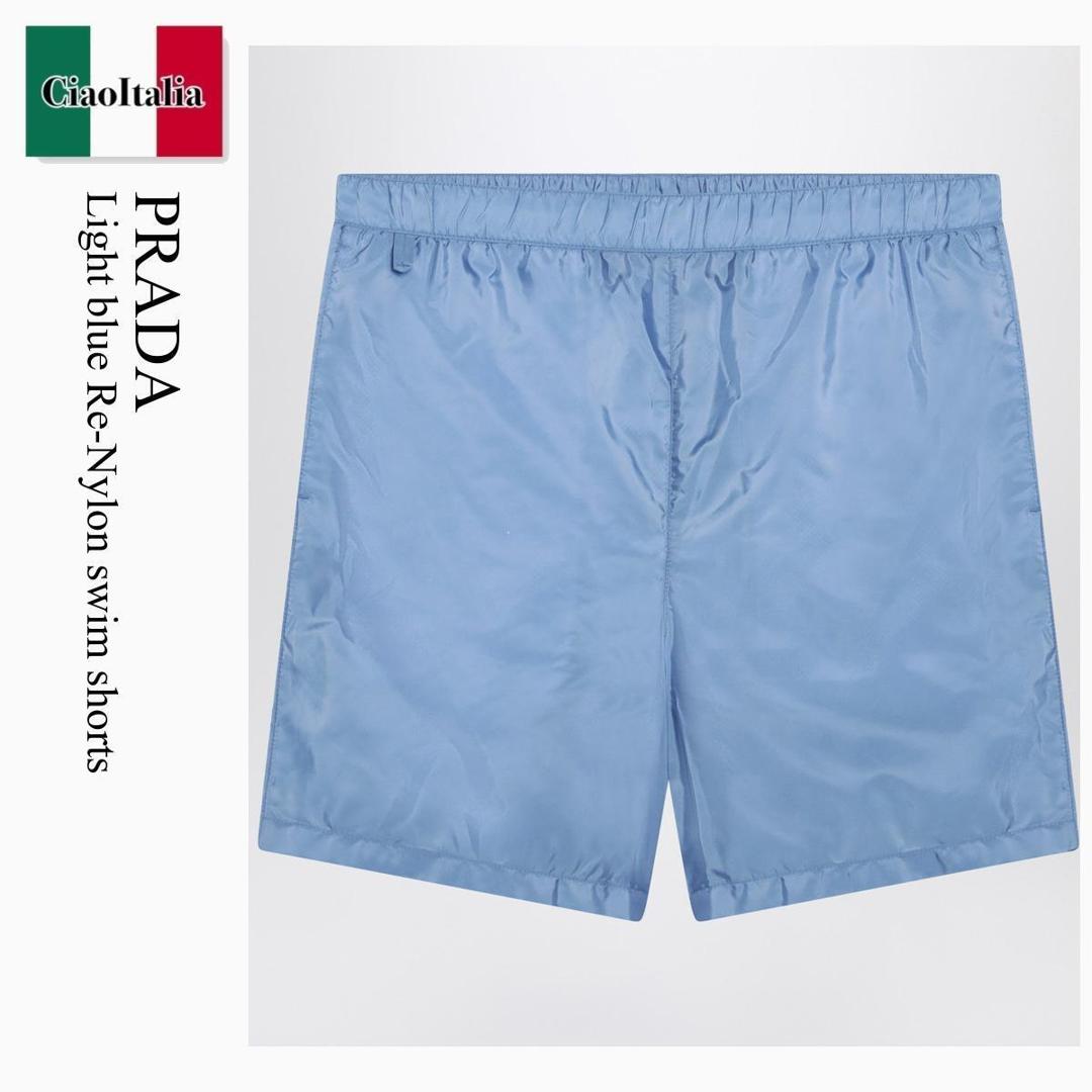 【物量制限事項・店卸し資産極限点・早め者制覇！】 プラダ / Prada Light Blue Re-Nylon Swim Shorts / UB381O F0EJS / UB381O OO1WQ9 F0EJS / UB381OOO1WQ9F0EJS / 水泳着