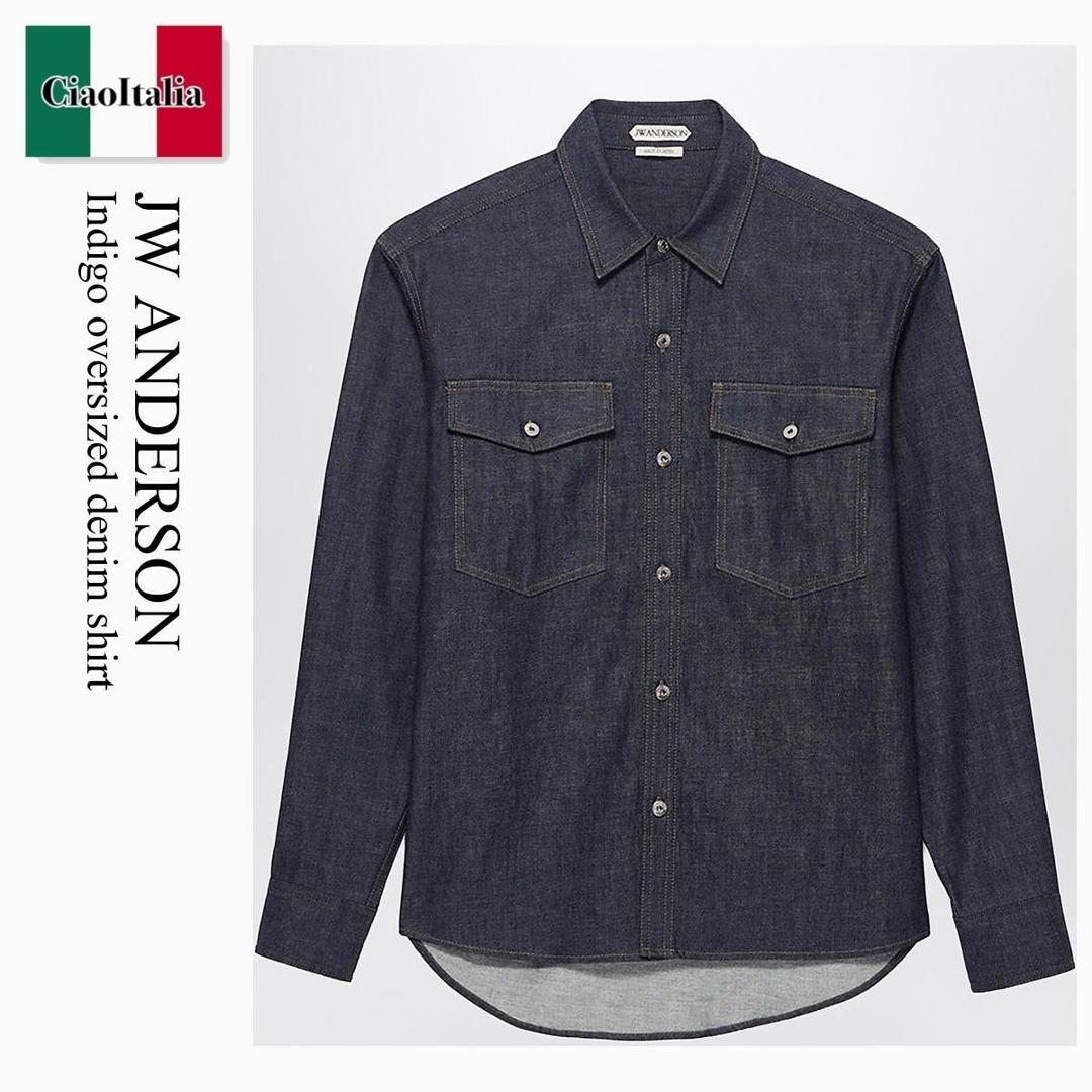 【分量制限事項・店卸し資産区分け・早め者白星！】 ジェイダブリュ アンダーソン / Jw Anderson Indigo Oversized Denim Shirt / DS0016PG1932 / DS0016PG1932 870 / DS0016PG1932870 / トップ・プルオーバー