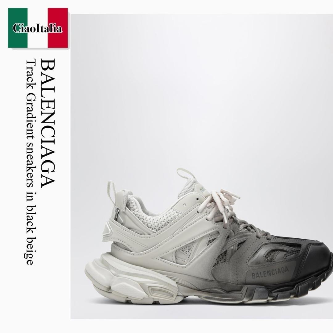 【量目押さえる・店卸し資産極限点・早め者制勝！】 バレンシアガ / Balenciaga Track Gradient Sneakers In Black Beige / 542023 WTRGD / 542023 WTRGD 1090 / 542023WTRGD1090 / スニーカー