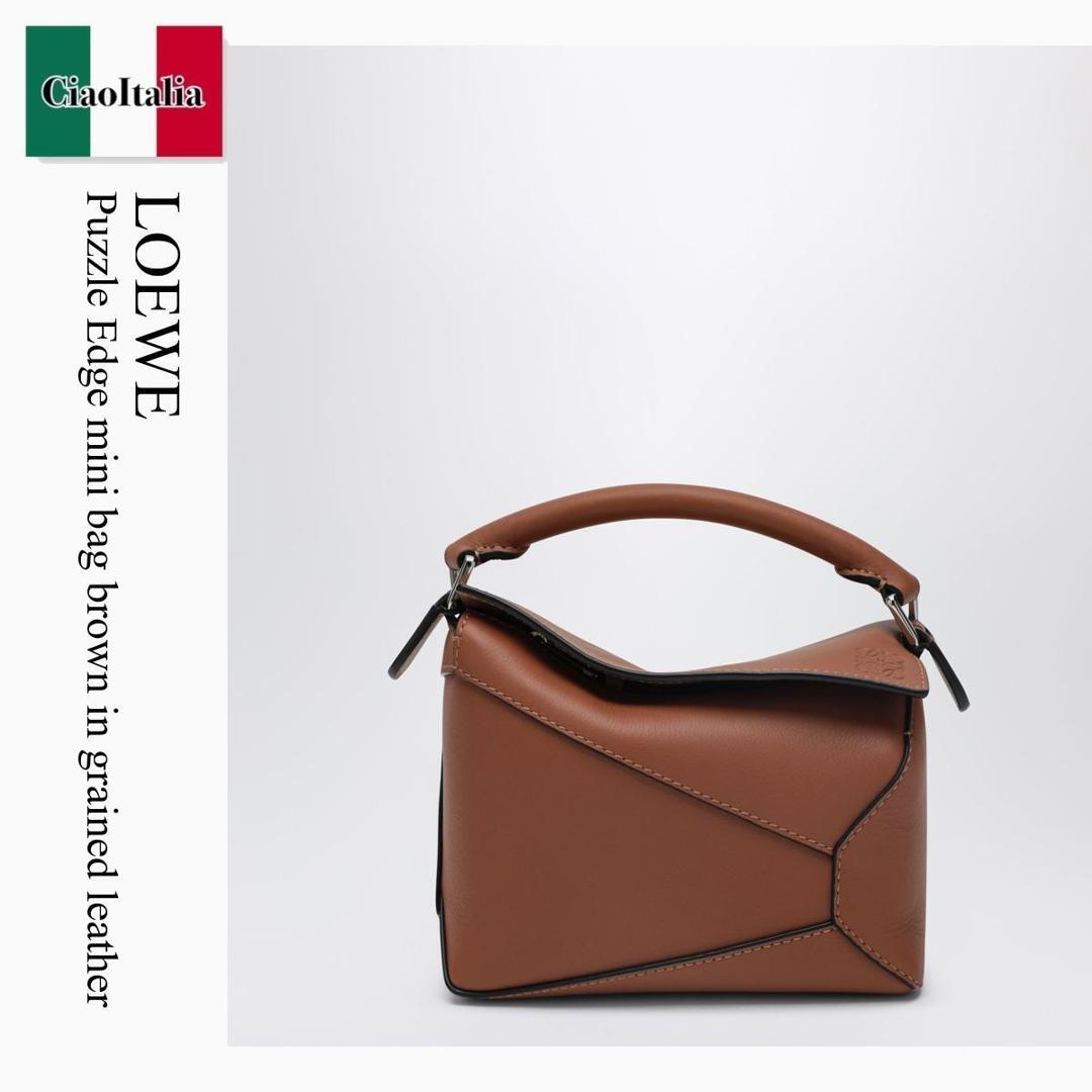 【分量制限事項・店卸し資産区分け・早め者白星！】 ロエベ / かばん / 鞄 / Loewe Puzzle Edge Mini Bag Brown In Grained Leather / A510P88X49 / A510P88X49 2530 / A510P88X492530 / ショルダーバッグ・ポシェット