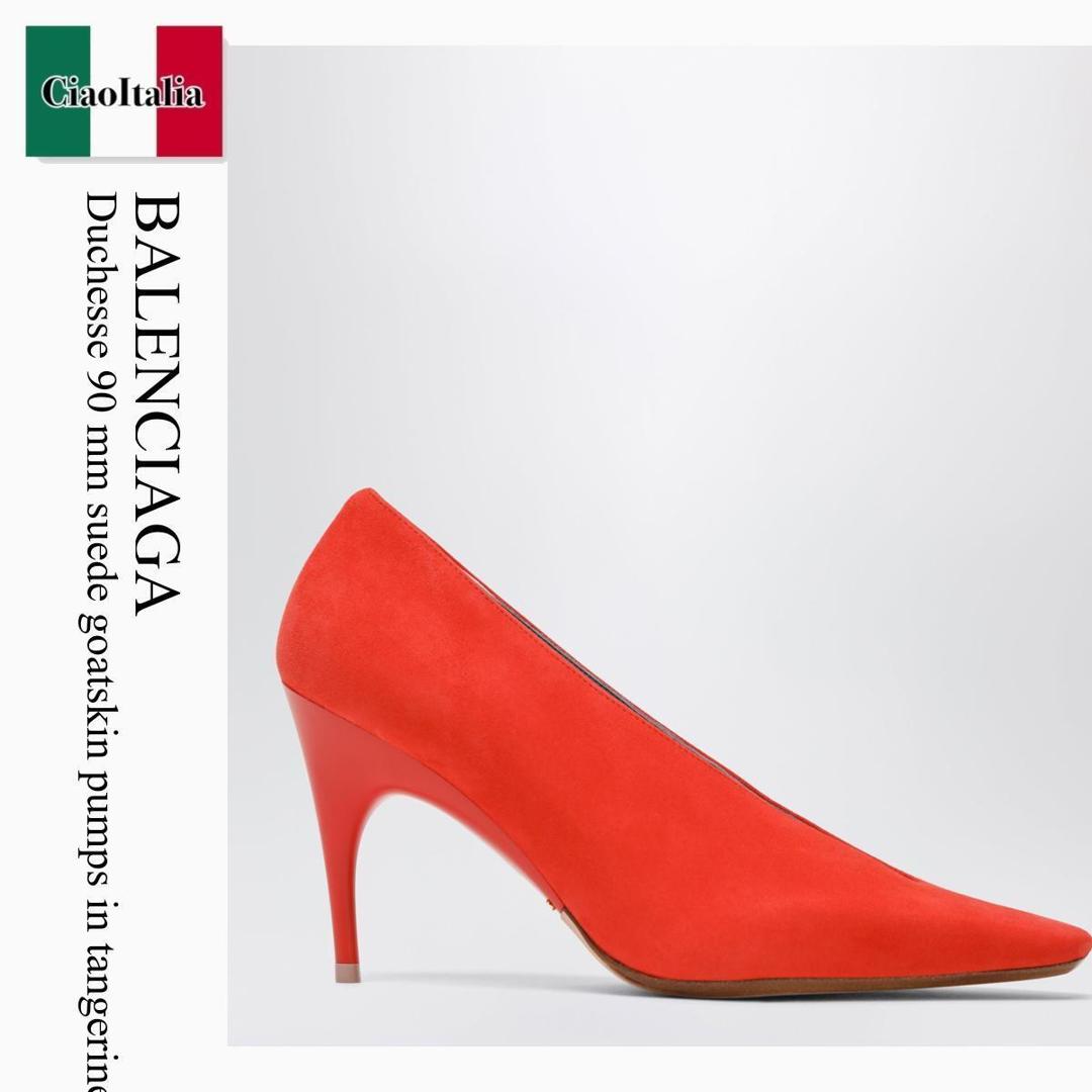 【寸法押さえる・店卸し資産境界線・早め者制覇！】 バレンシアガ / Balenciaga Duchesse 90 Mm Suede Goatskin Pumps / 869817 WCB31 / 869817 WCB31 6478 / 869817WCB316478 / パンプス