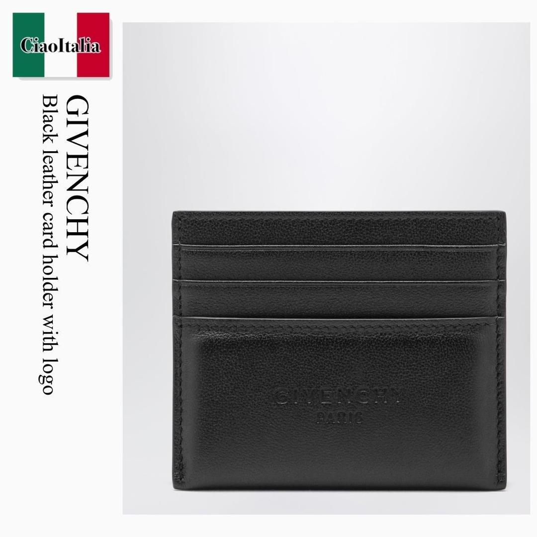 【寸法押さえる・店卸し資産境界線・早め者制覇！】 ジバンシィ / Givenchy Black Leather Card Holder With Logo / BK60G0K21L / BK60G0K21L 001 / BK60G0K21L001 / 歌留多容れもの・名刺入れ