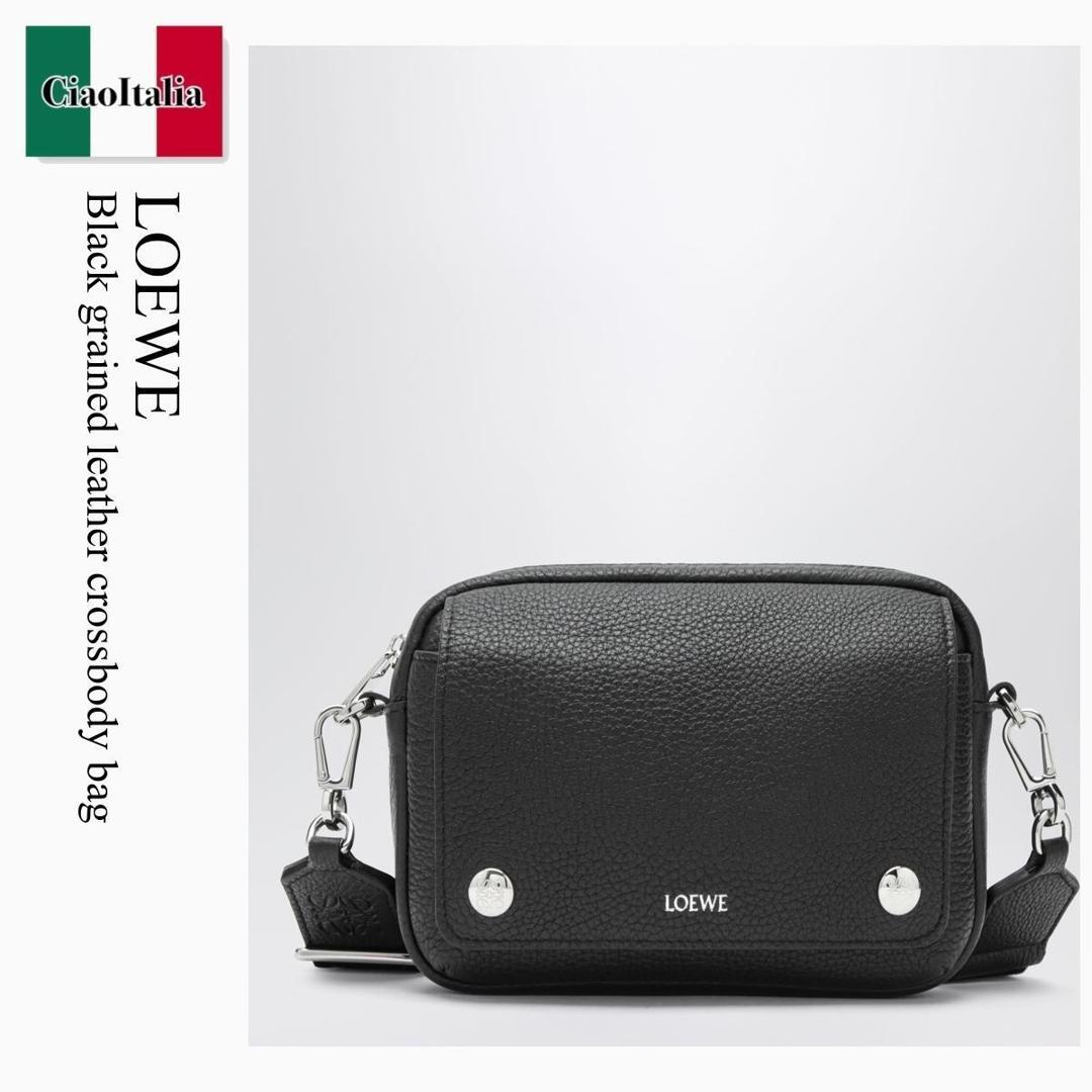 【物量制限事項・店卸し資産極限点・早め者制覇！】 ロエベ / かばん / 鞄 / Loewe Black Grained Leather Crossbody Bag / BANBPCBX04 / BANBPCBX04 1100 / BANBPCBX041100 / ショルダーバッグ