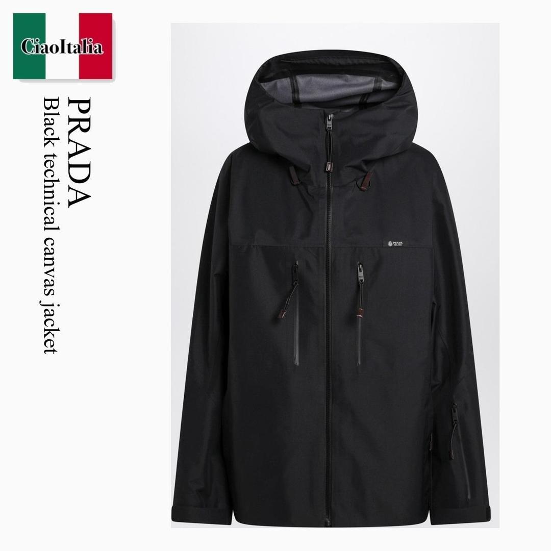 【量目押さえる・店卸し資産極限点・早め者制勝！】 プラダ / Prada Black Technical Canvas Jacket / 29T346 F0002 / 29T346 OOO18QN F0002 / 29T346OOO18QNF0002 / 上衣