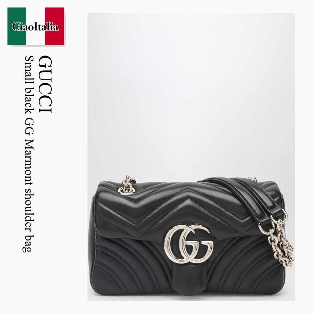 【分量制限事項・店卸し資産区分け・早め者白星！】 グッチ / かばん / 鞄 / Gucci Small Black Gg Marmont Shoulder Bag / 837280 AAE38 / 837280 AAE38 1000 / 837280AAE381000 / ショルダーバッグ・ポシェット