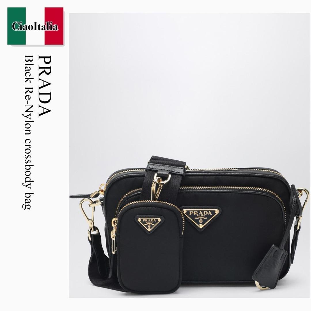 【分量制限事項・店卸し資産区分け・早め者白星！】 プラダ / かばん / 鞄 / Prada Black Re-Nylon Crossbody Bag / 1BH226 F0632 / 1BH226 OOOR064 F0632 / 1BH226OOOR064F0632 / ショルダーバッグ・ポシェット