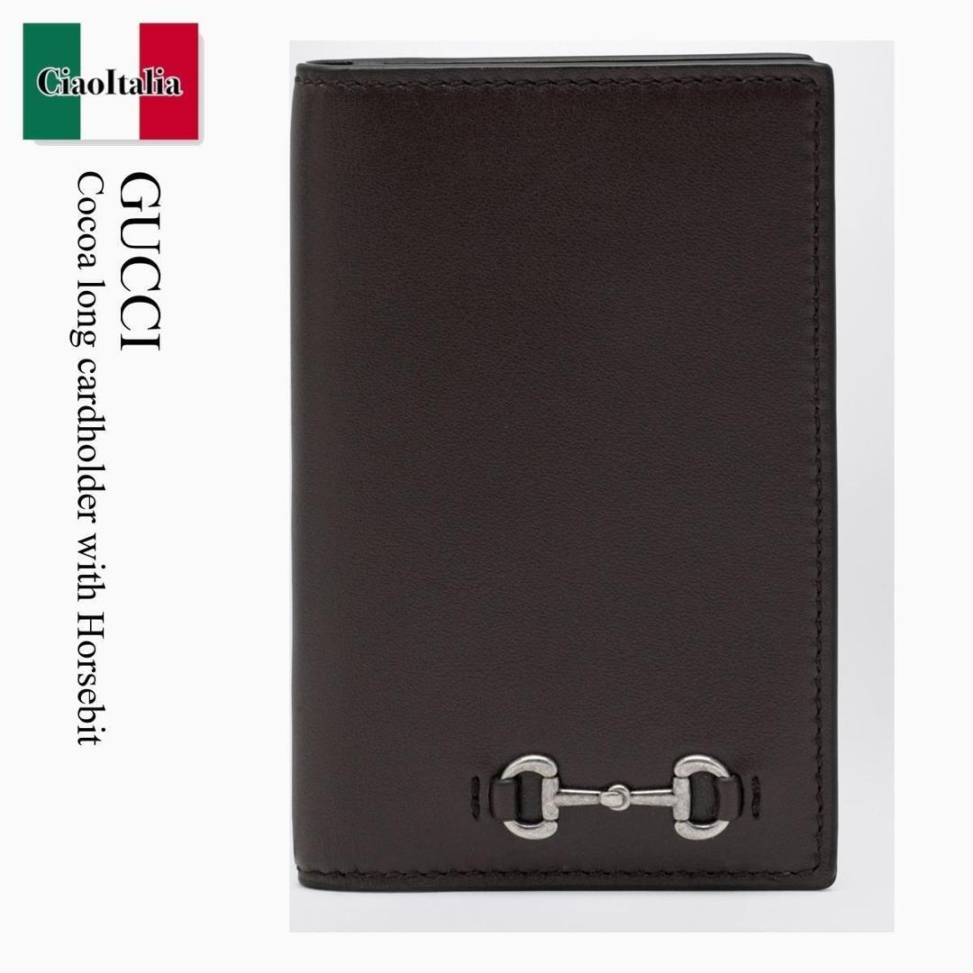 【分量制限事項・店卸し資産区分け・早め者白星！】 グッチ / Gucci Cocoa Long Cardholder With Horsebit / 846951 AAFP1 / 846951 AAFP1 2140 / 846951AAFP12140 / 歌留多入れもの・名刺入れ