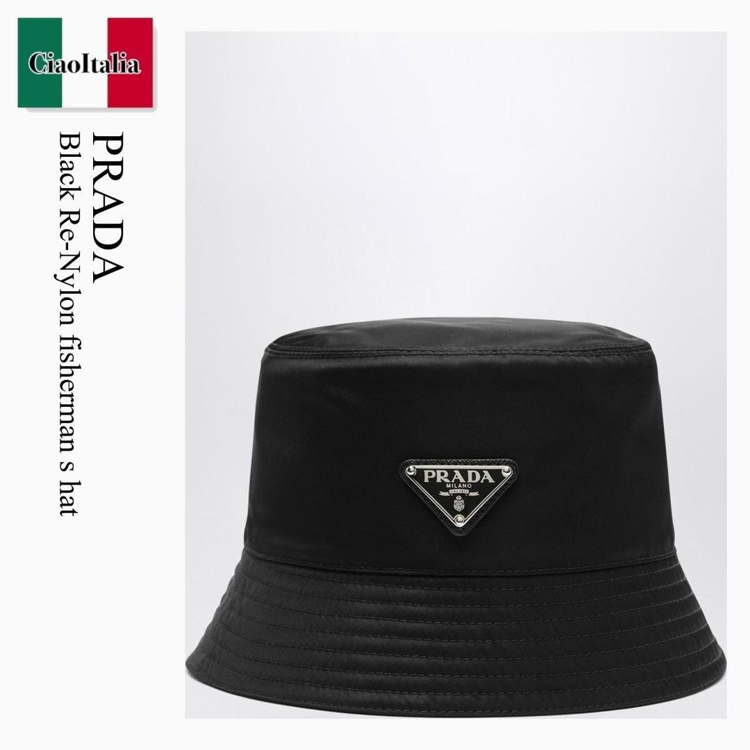 【物量制限事項・店卸し資産極限点・早め者制覇！】 プラダ / Prada Black Re-Nylon Fisherman S Hat / 1HC137 F0002 / 1HC137 2DMI F0002 / 1HC1372DMIF0002 / かぶり笠
