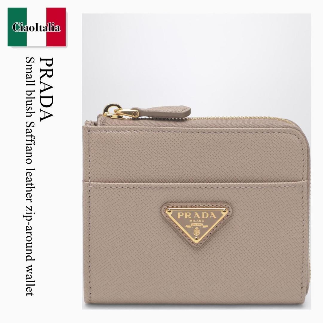 【寸法押さえる・店卸し資産境界線・早め者制覇！】 プラダ / Prada Small Blush Saffiano Leather Zip-Around Wallet / 1ML060 F0236 / 1ML060 QHH F0236 / 1ML060QHHF0236 / 金入れ・小物余分の物