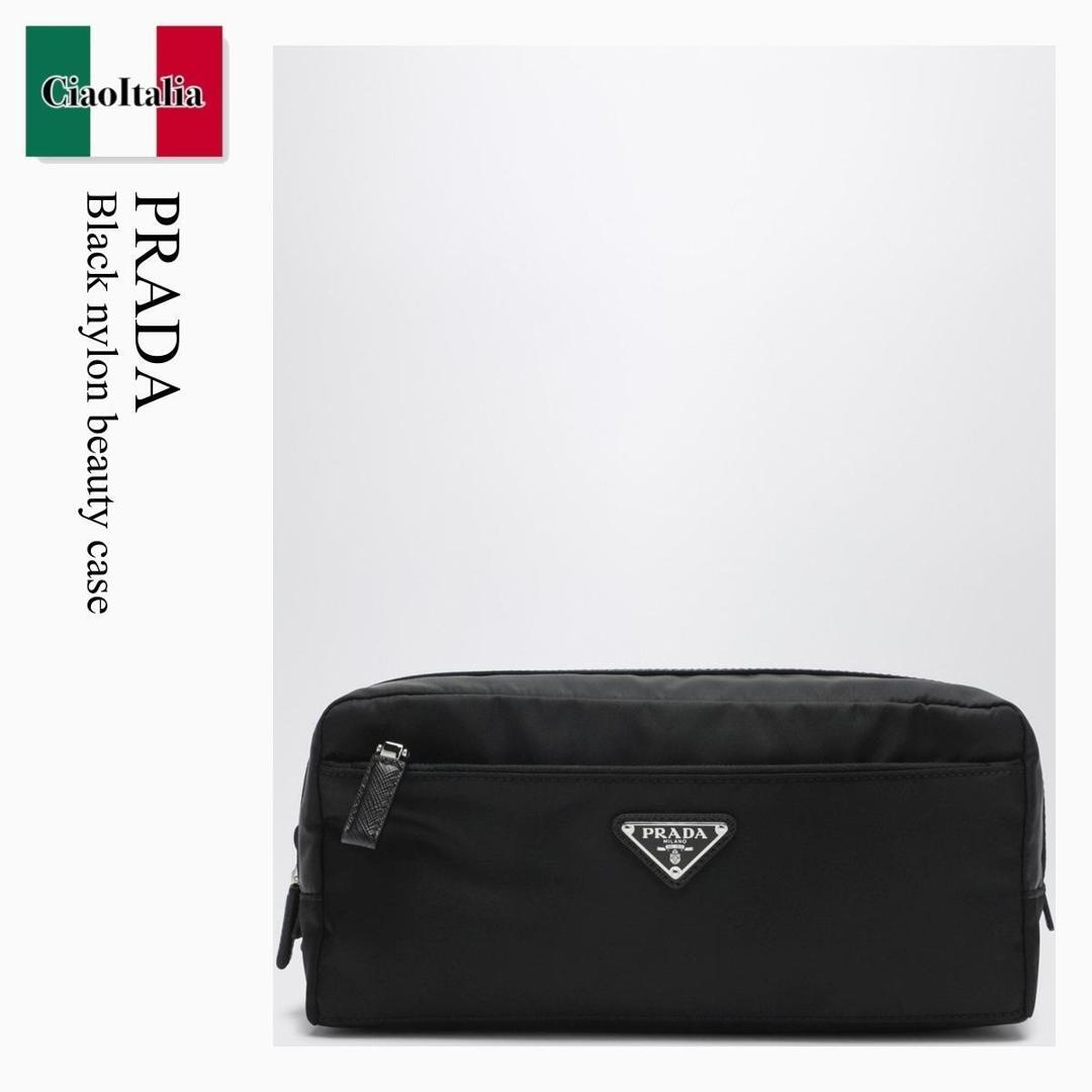 【寸法押さえる・店卸し資産境界線・早め者制覇！】 プラダ / かばん / 袋 / Prada Black Nylon Beauty Case / 2NA030 F0002 / 2NA030 2DMH F0002 / 2NA0302DMHF0002 / クラッチペダル御徒面子